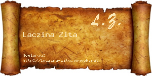 Laczina Zita névjegykártya